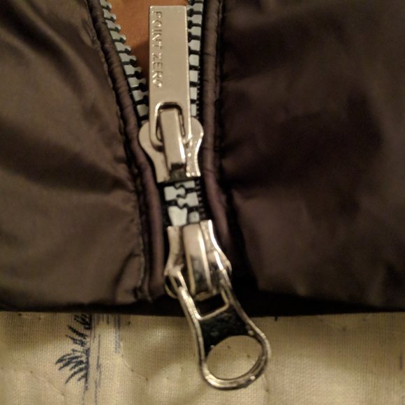 Military green quilted light puffer Point Zero - Picture 5 of 10